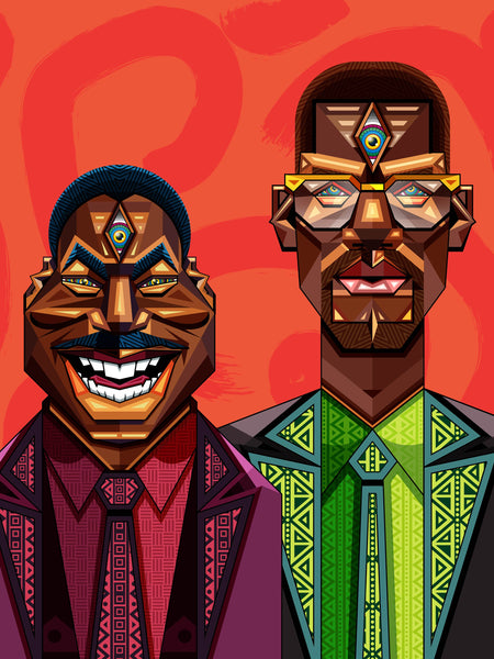 MALCOLM X x MLK - ART PRINT