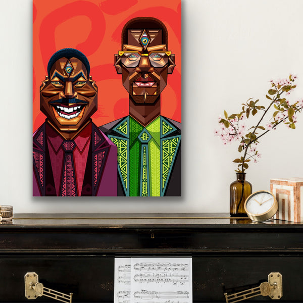 MALCOLM X x MLK - ART PRINT