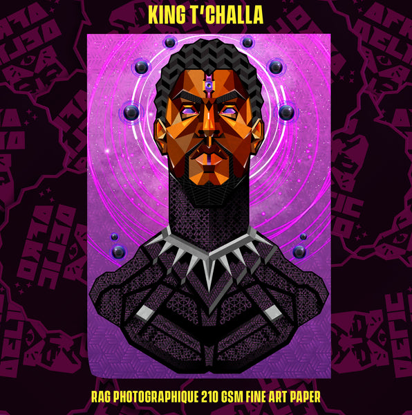 KING T'CHALLA - FINE ART PRINT