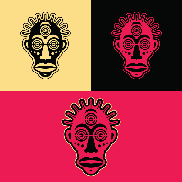 AFRICAN MASK PRE-MADE IDENTITY (002)