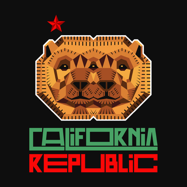 CALIFORNIA REPUBLIC - UNISEX AFRODELIC TEE