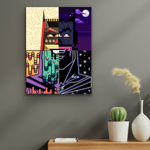 BATS IN FOURMATION - FOUR-STYLE ART PRINT